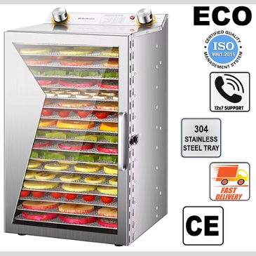 economical 18 trays stainless steel green chilli food vegetable fruit fish meat mango onion dryer dehydrator 